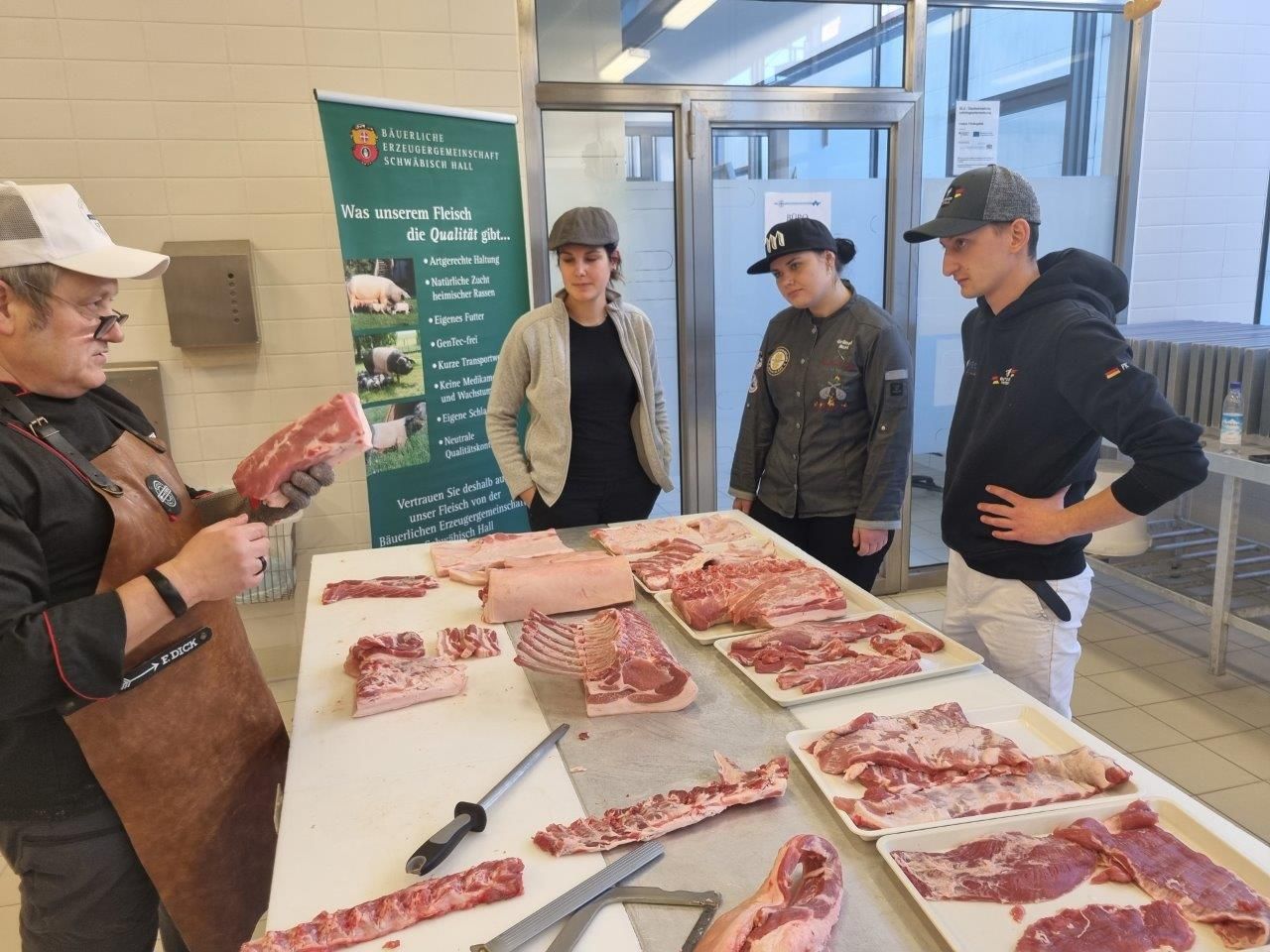 Training des Butcher Wolfpack zur WBC - Fleischerakademie Augsburg 20. & 21.01.24