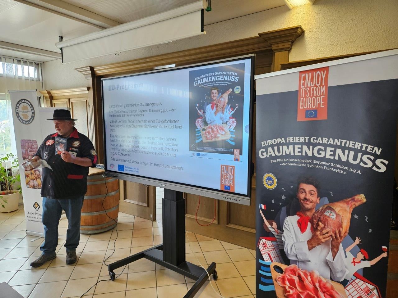 Bayonner Schinken aus der Region Südwest Frankreich - Köche Oberstufe Klasse 2 - Koblenz 11.09.24