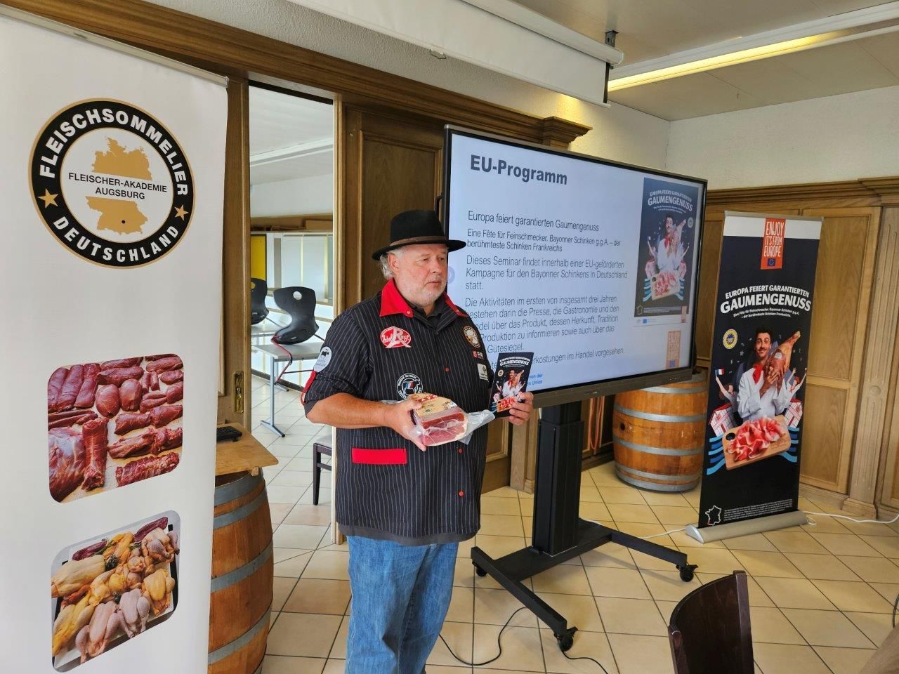 Bayonner Schinken aus der Region Südwest Frankreich - Köche Oberstufe Klasse 2 - Koblenz 11.09.24