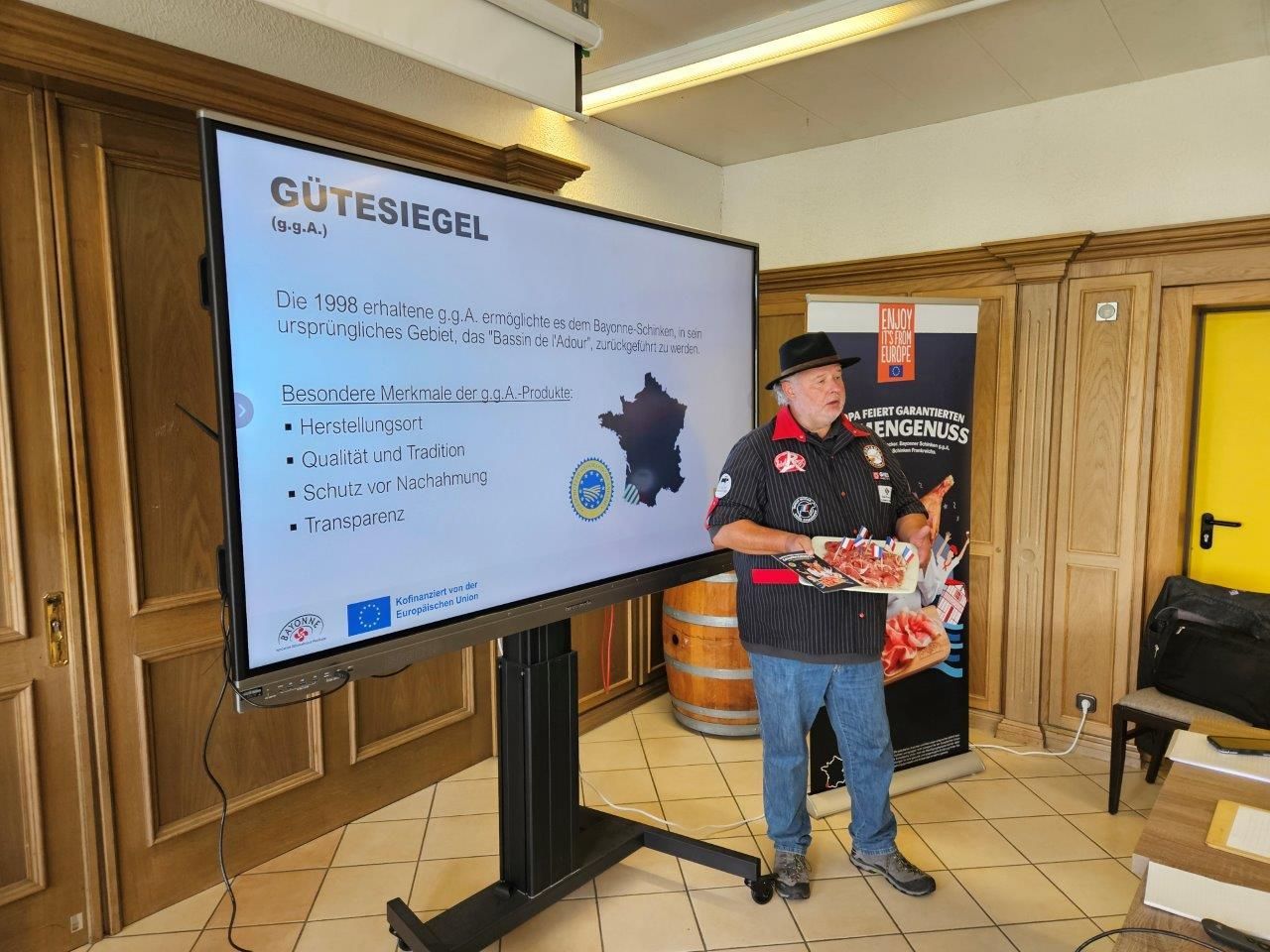 Bayonner Schinken aus der Region Südwest Frankreich - Köche Oberstufe Klasse 2 - Koblenz 11.09.24