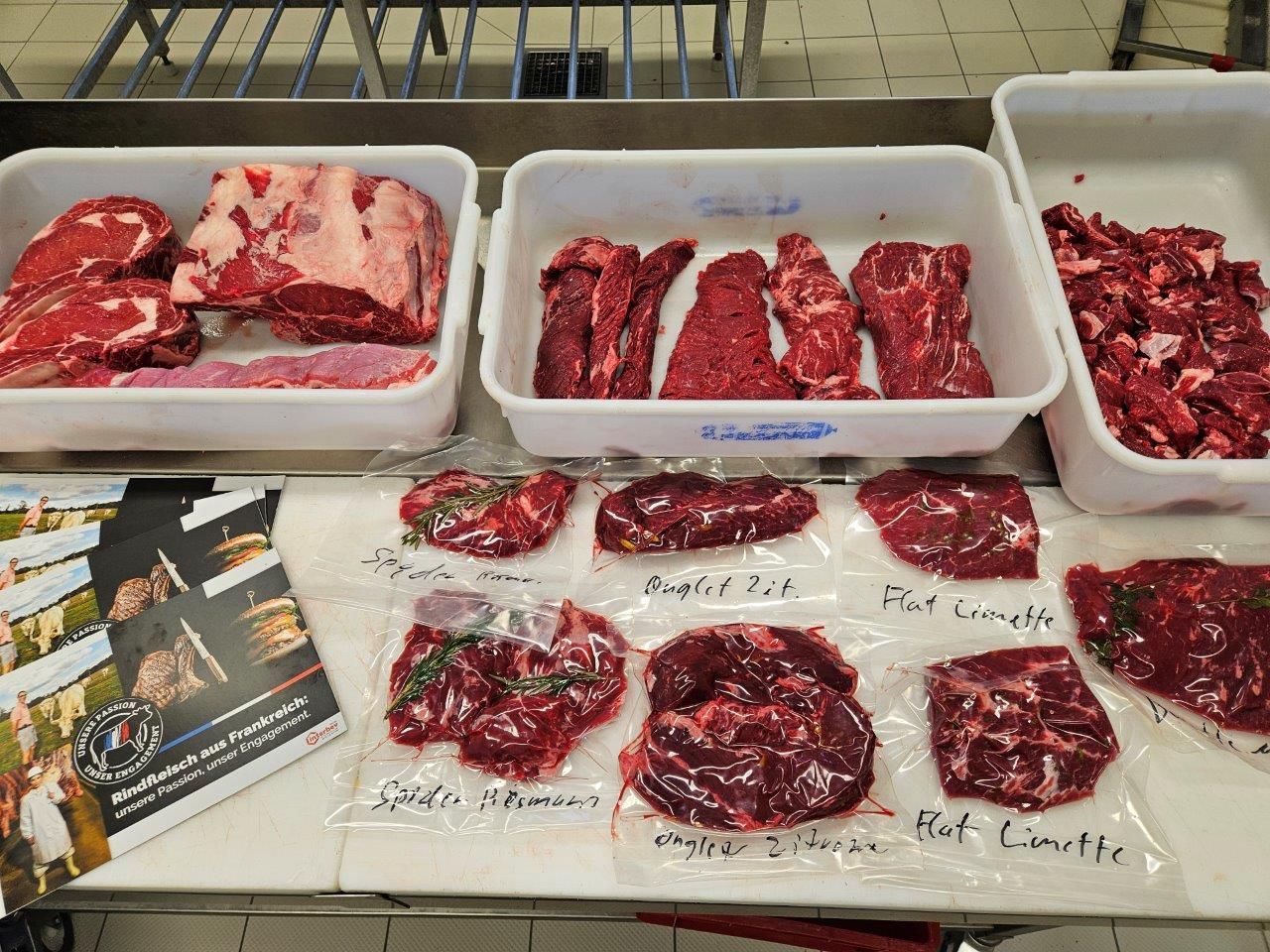 frz. Rindfleisch für angehende Fleischsommelier - Fleischerschule Augsburg 13.11.24