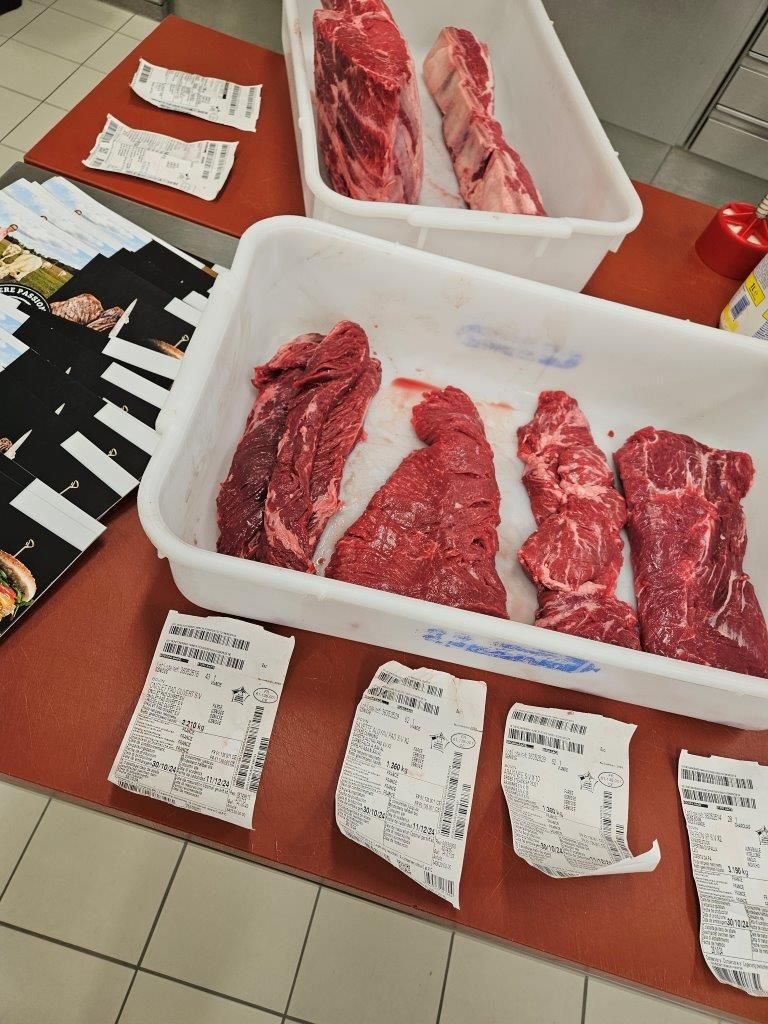 frz. Rindfleisch für angehende Fleischsommelier - Fleischerschule Augsburg 13.11.24