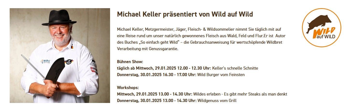 Ankündigung zur Bühnenshow und Workshops