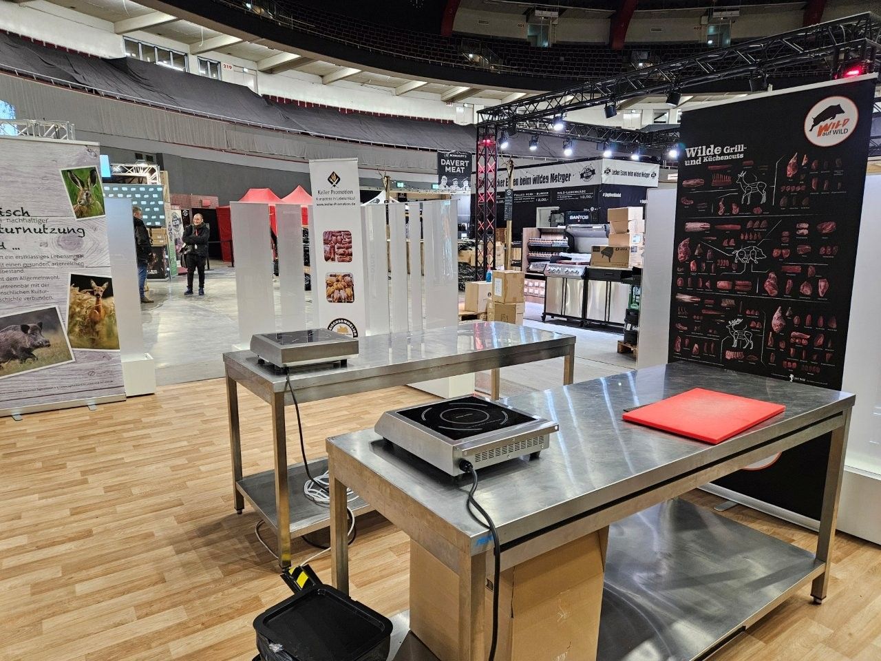 Messestand mit mobiler Küche