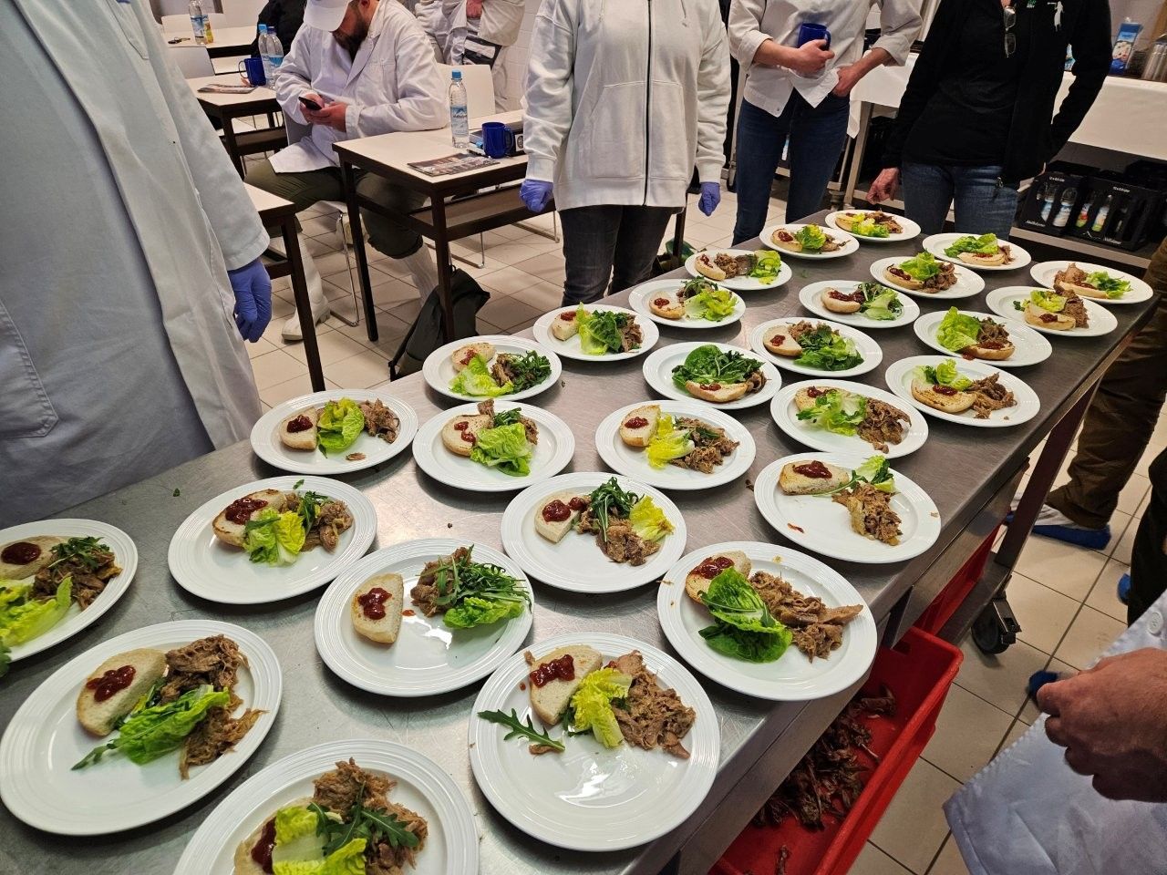 Appetitlich angerichtete Teller