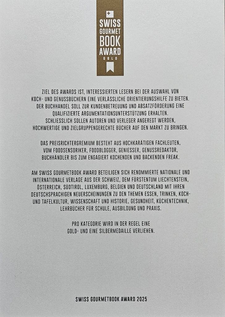 Swiss Gourmetbook Award 2025 - So einfach geht Wild holt Gold - Zürich 21.05.2025