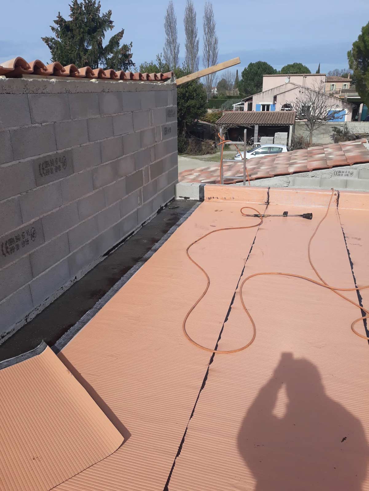 Isolation de toiture plate