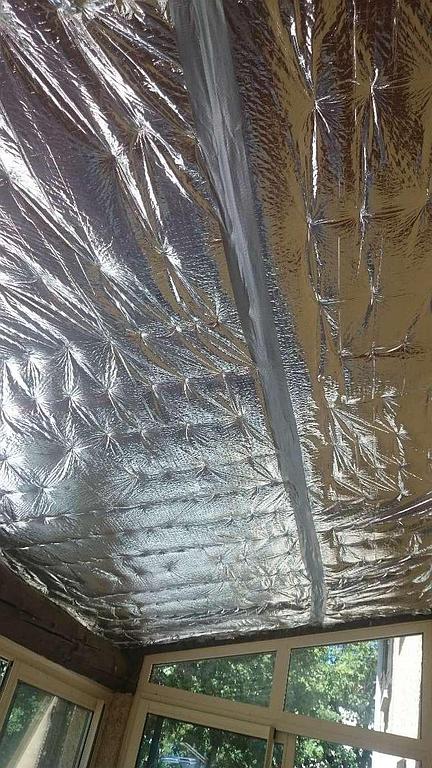 Photo d'une isolation sous toiture