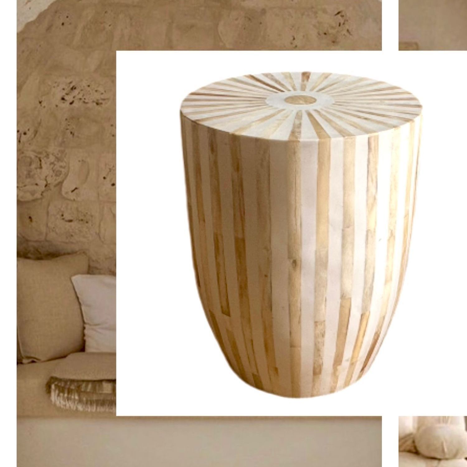 Ein blau-goldener Kreis mit einer gelben Mitte