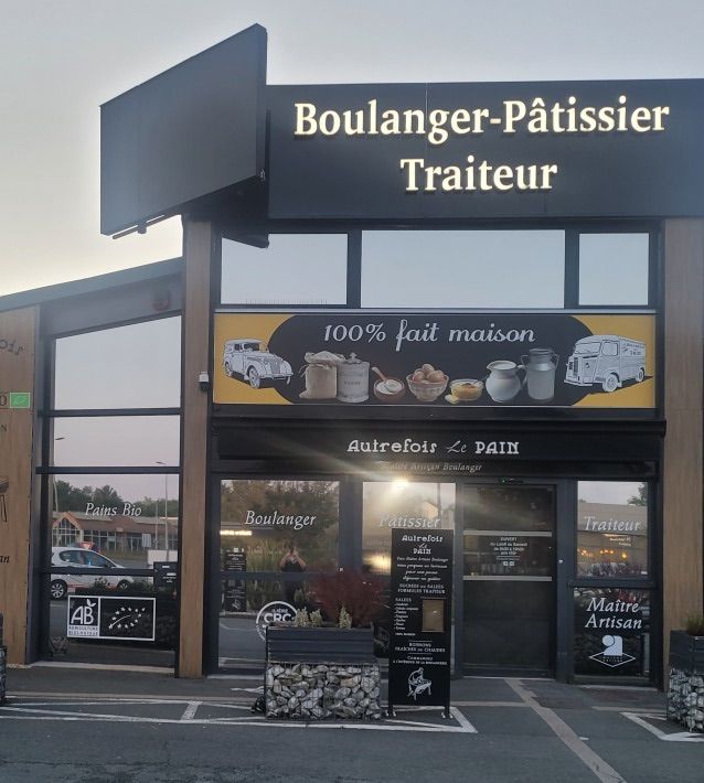 Enseigne lumineuse boulangerie pâtissier traiteur