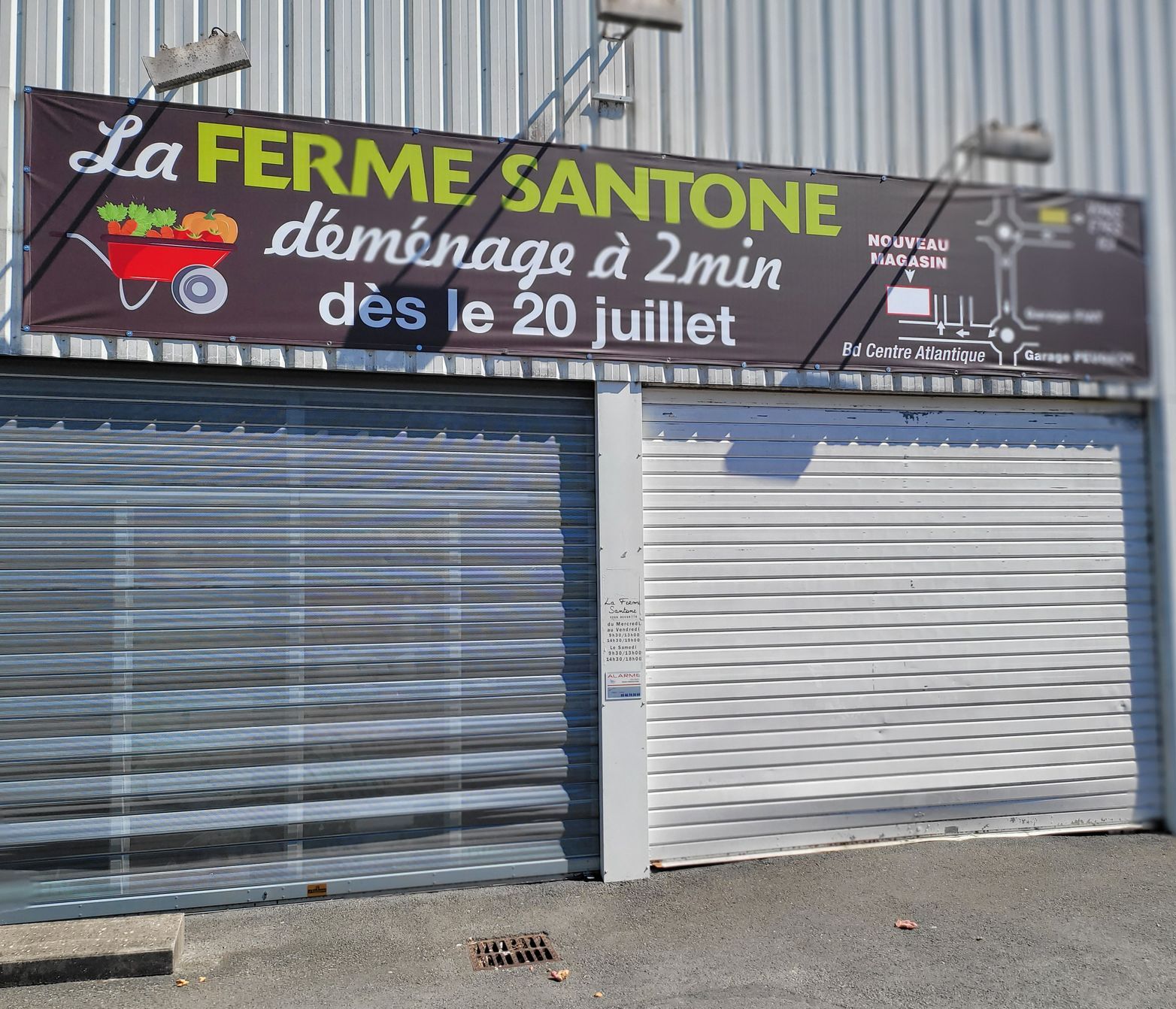 Bâche déménagement ferme Santone