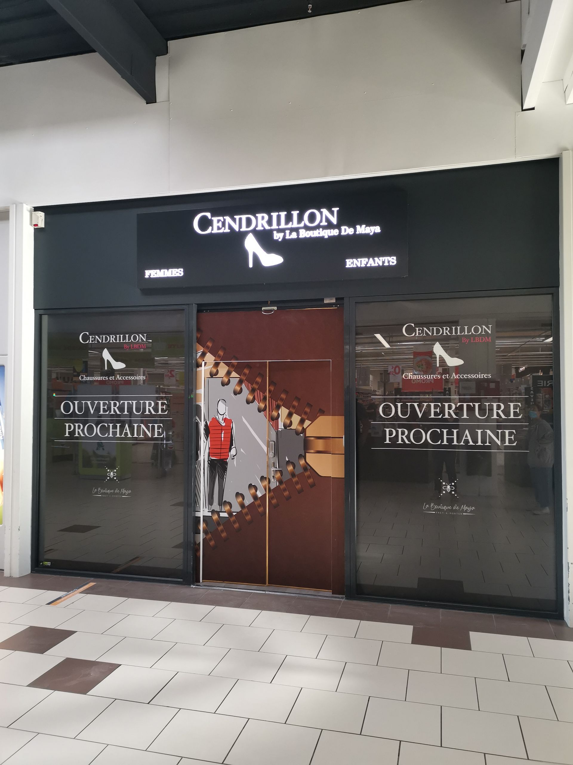 vitrophanie décorative cendrillon