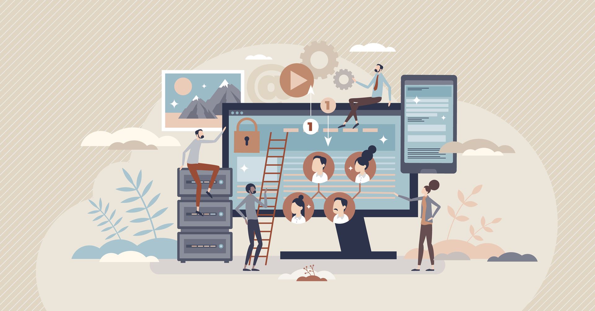 Infographie sur la gestion de données informatiques