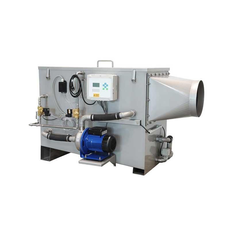 Eine Maschine mit einer Pumpe und einem Bedienfeld darauf.