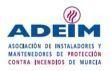 Logotipo de ADEIM, Asociación de Instaladores y Mantenedores de Protección Contra Incendios de Murcia, España.