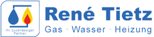 Ein blau-gelbes Logo für die Gas-Warmwasserheizung von René Tietz