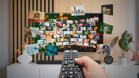 Télévision écran plat détourée