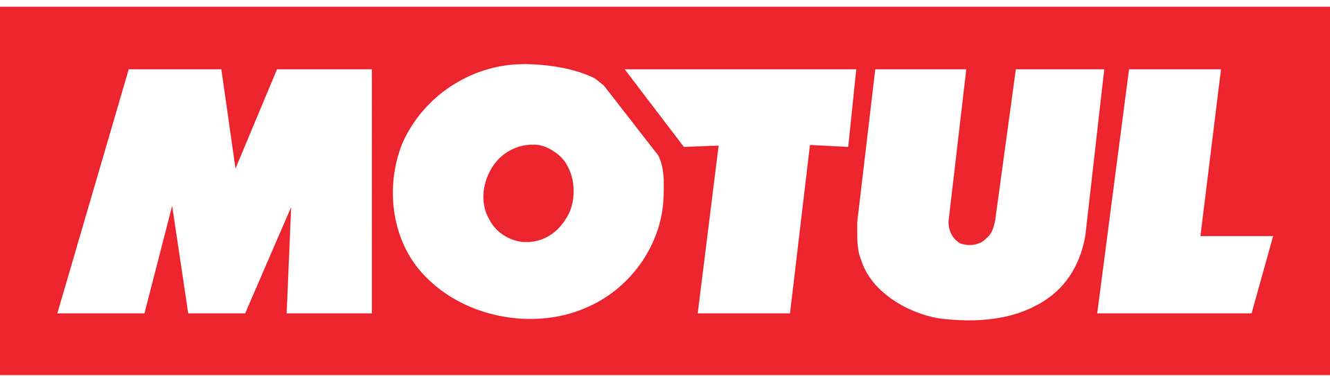 Logotipo de MOTUL en letras blancas sobre fondo rectangular rojo.