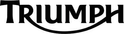 Logotipo de la marca de motocicletas Triumph en negro. La palabra