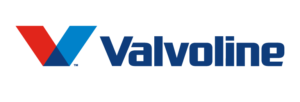 Logotipo de Valvoline: Símbolo en forma de V rojo y azul con la palabra