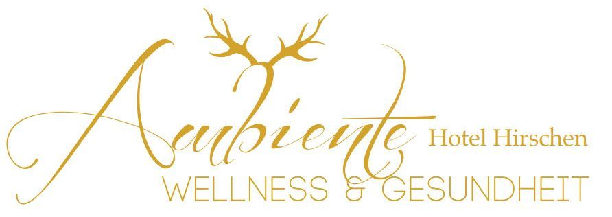 The logo for ambiente hotel hirschen wellness & gesundheit