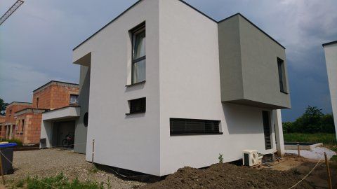 Maison individuelle vu de l'arrière