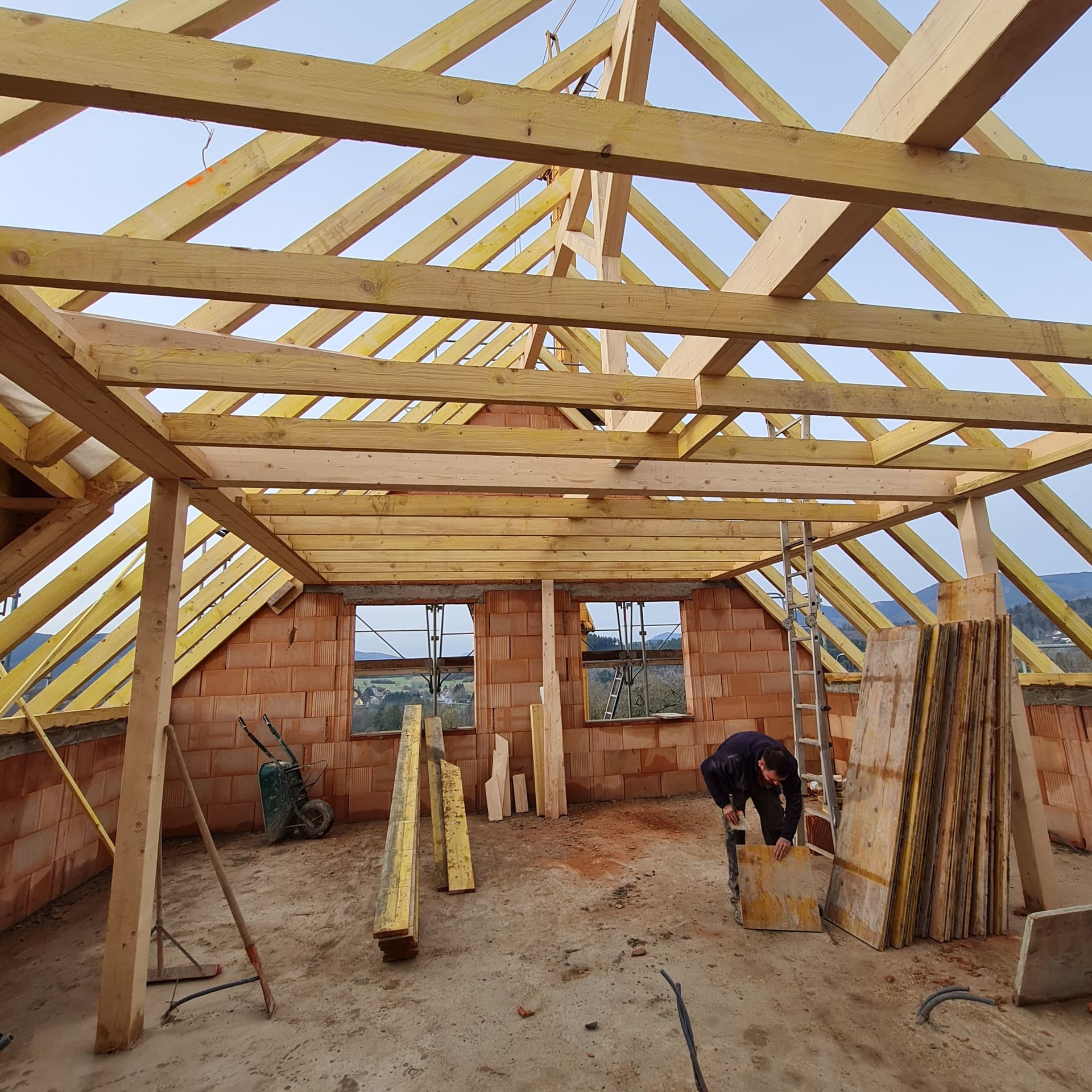 Travaux de construction d'une maison