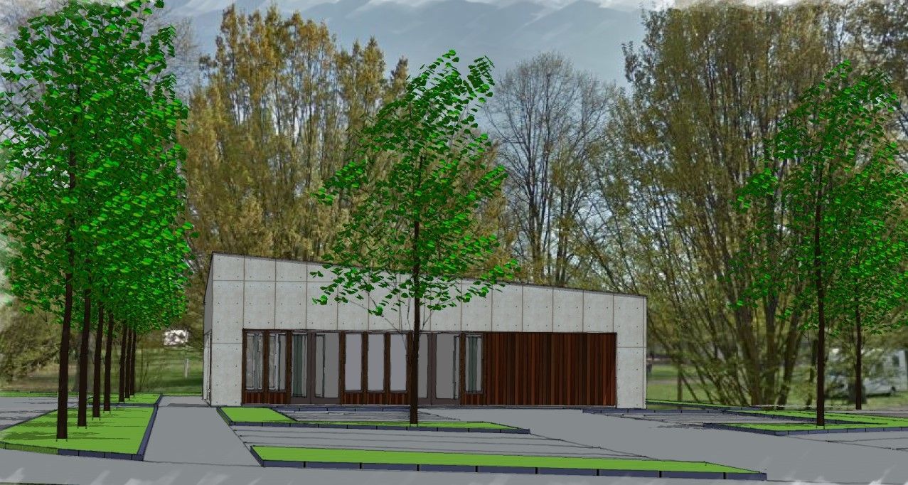 Accueil camping plan 3D