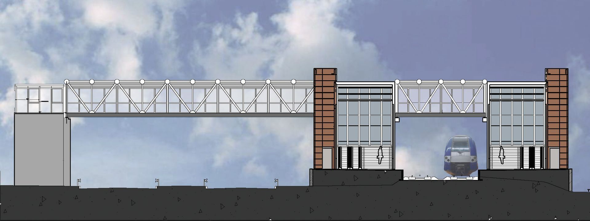 Vue extérieure de la gare