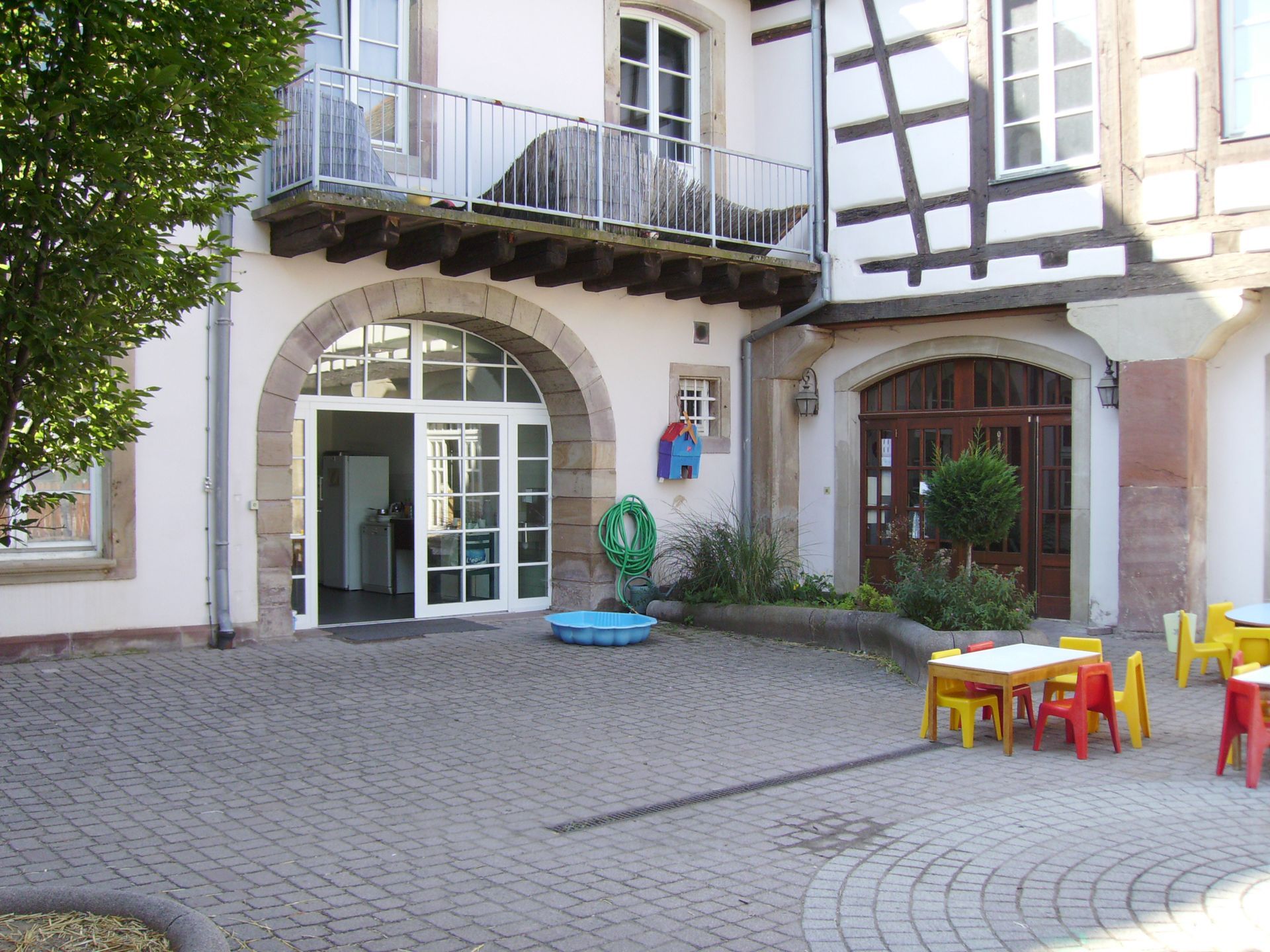 Extérieur d'une crèche