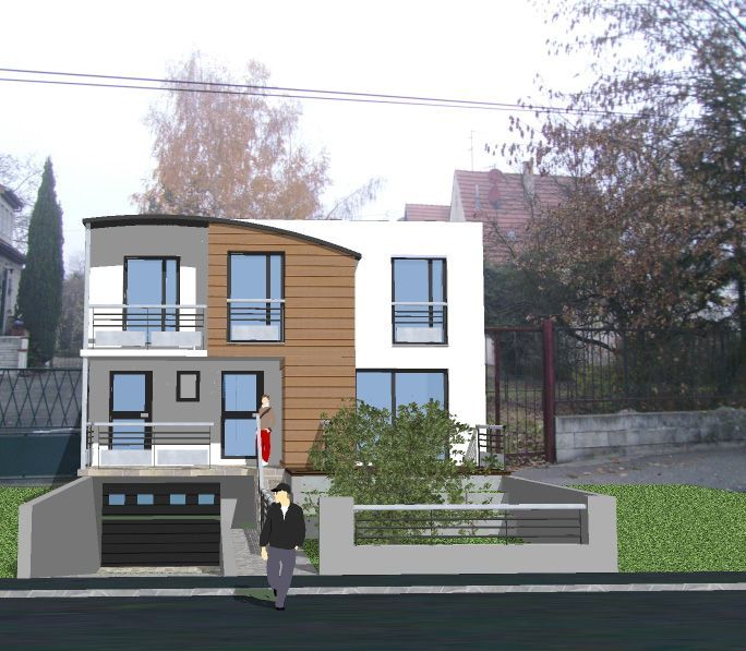 Extérieur de la maison en 3D