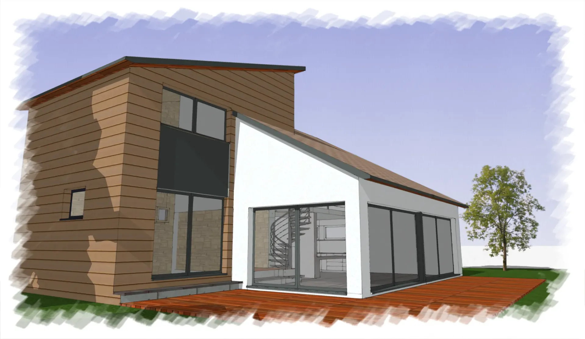 Maison individuelle avec véranda