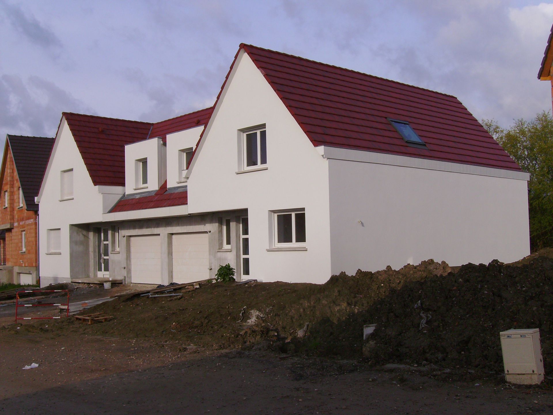 Maison bi familiale en construction