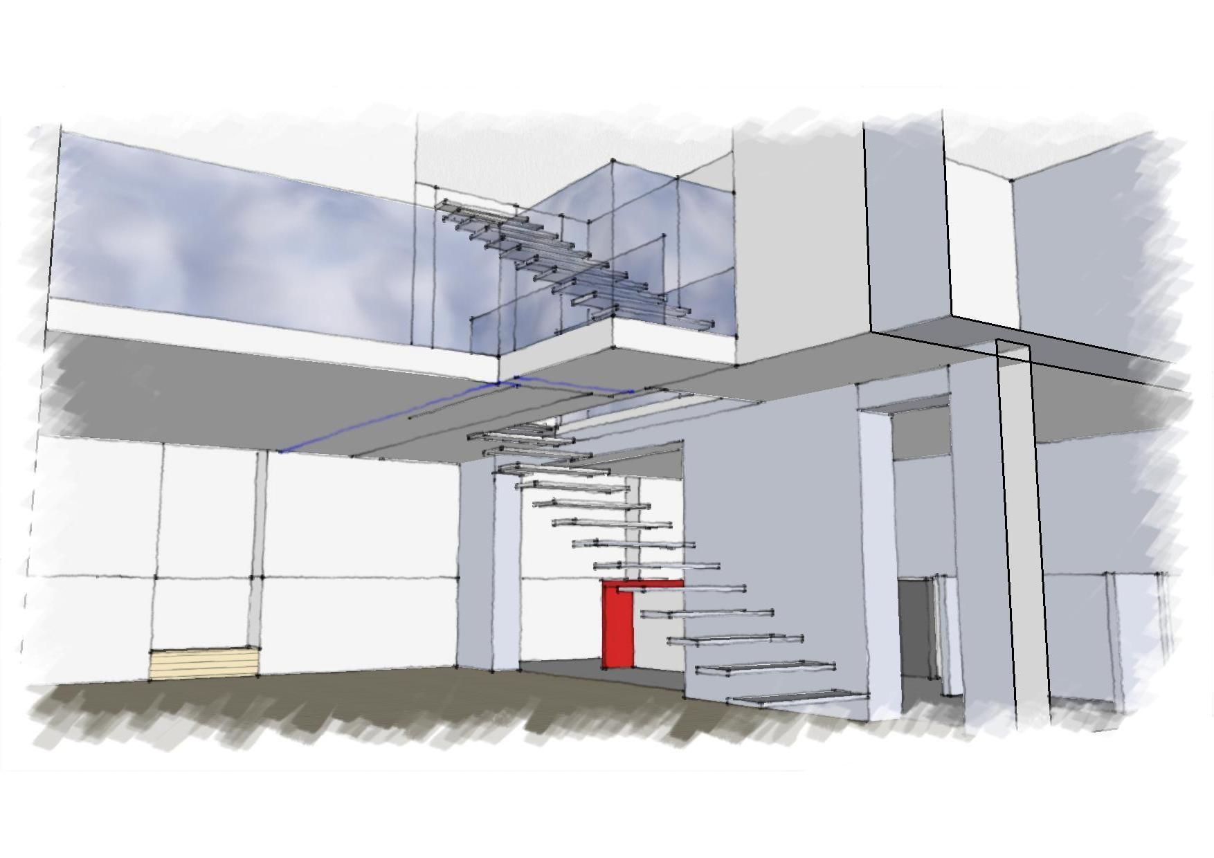 Plan d'une maison moderne