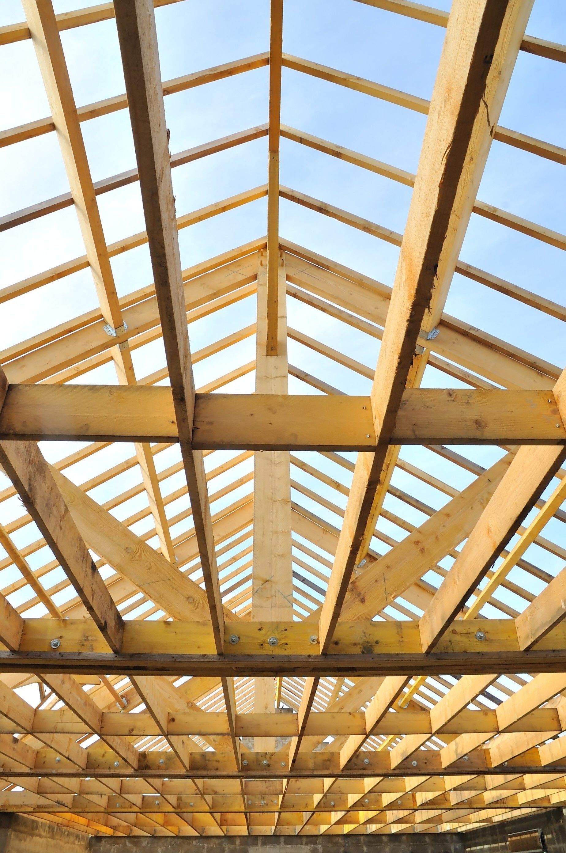 Charpente vue du dessous