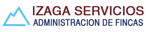 A logo for izaga servicios administration de fincas
