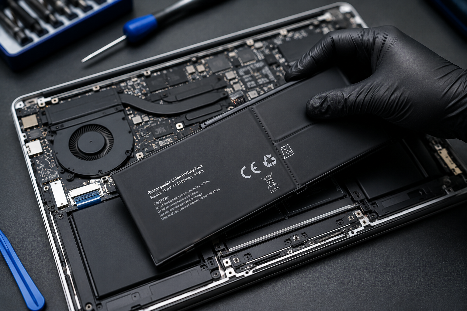 Remplacement de batterie d'ordinateur portable à Fribourg