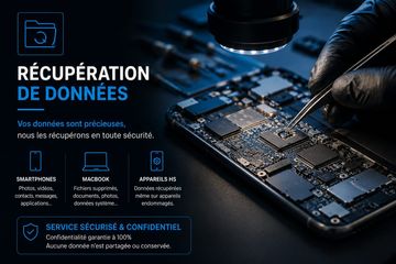 Récupération de données professionnelle sur smartphones, MacBook et appareils électroniques à Fribourg