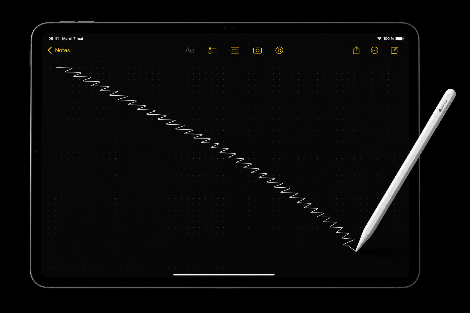 Problème de lignes en zigzag avec l’Apple Pencil après le remplacement de l’écran d’un iPad
