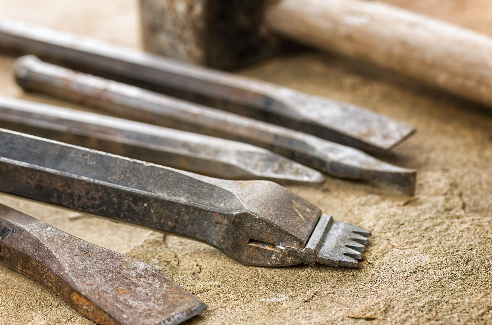 Quelques outils de taille de pierres