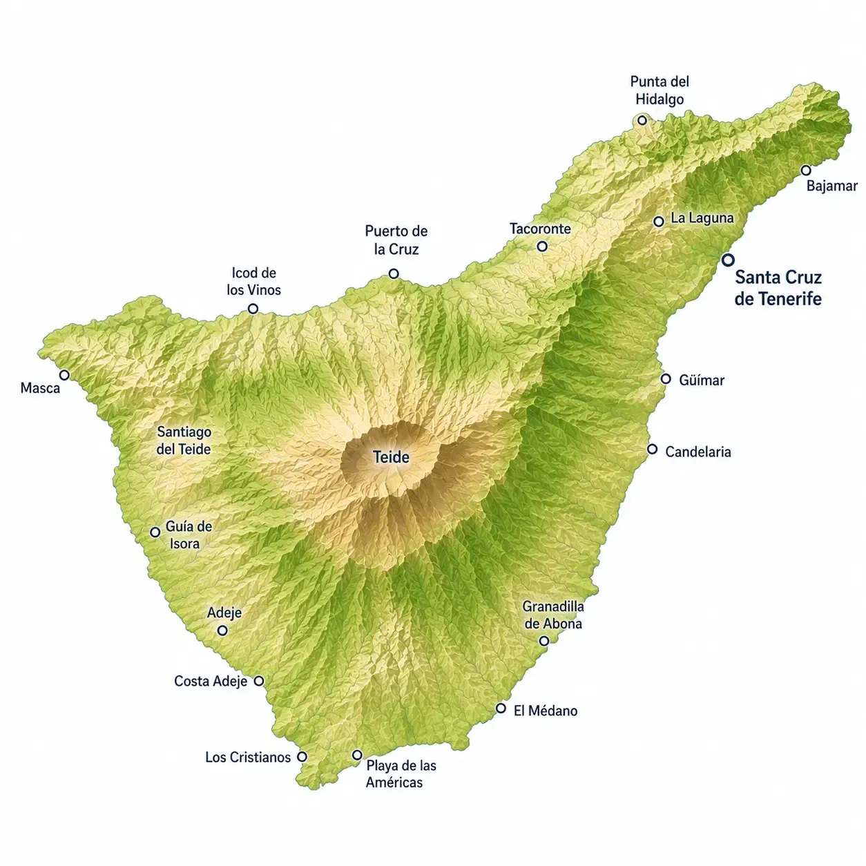 Mapa de Tenerife