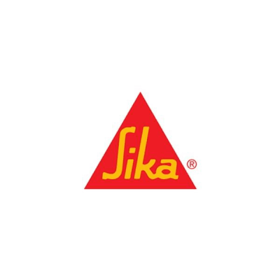 Il logo dell'azienda Sika, con la scritta gialla