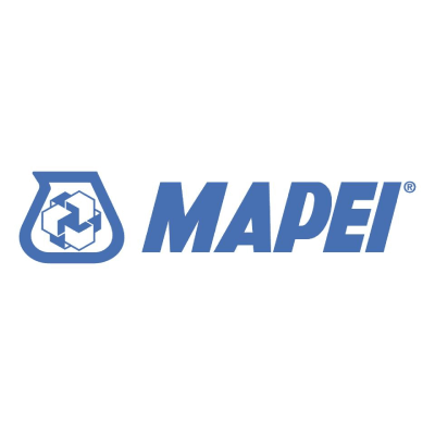 Logo aziendale Blue Mapei con un'icona geometrica astratta accanto alla parola