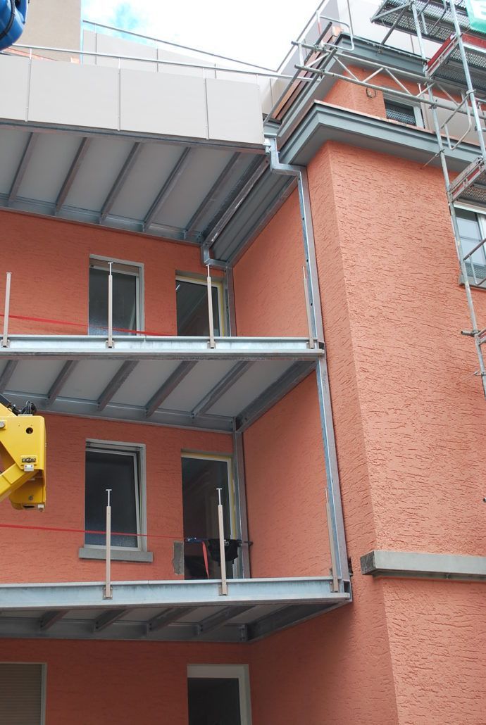 stahlbau vordächer - metallbau ag - neuenhof