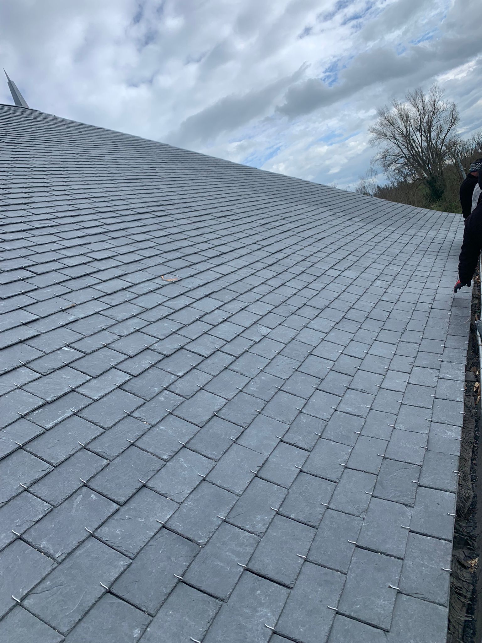Couverture refaite en ardoise