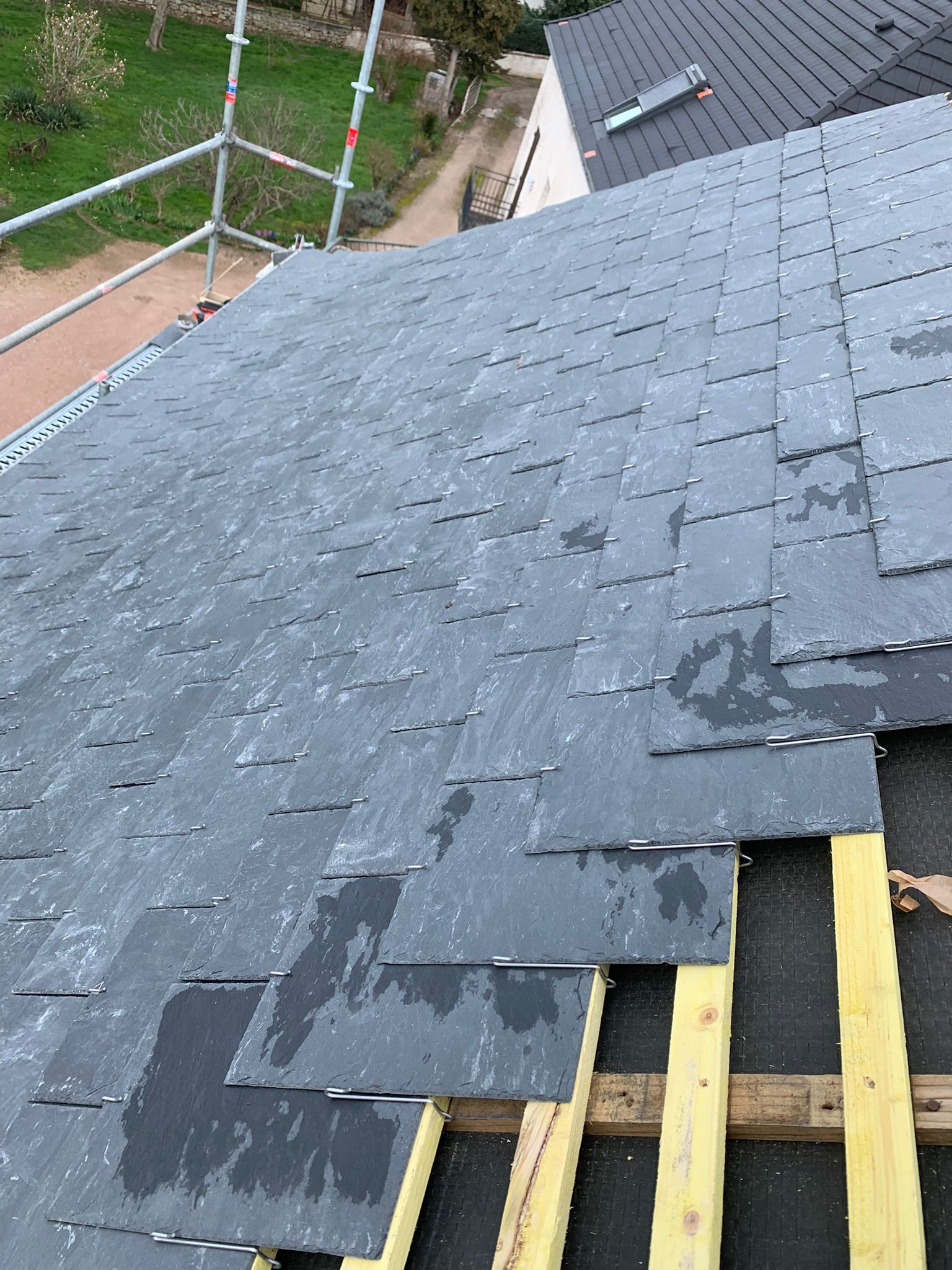 Couverture en ardoise
