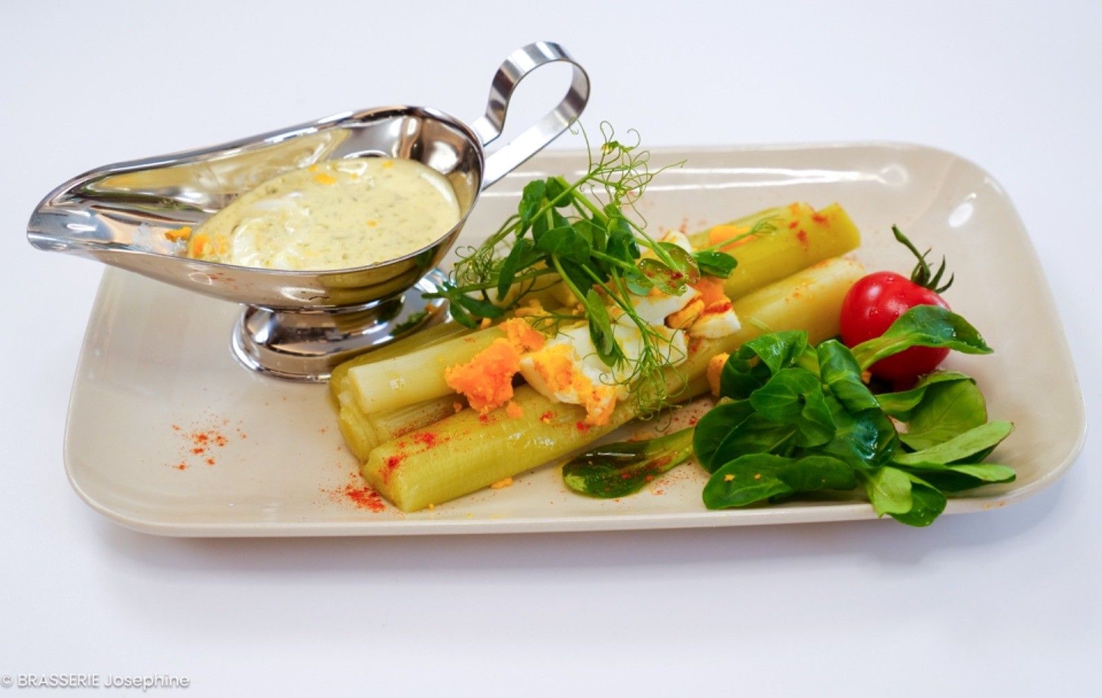 Brasserie Joséphine - poireaux sauce ravigote