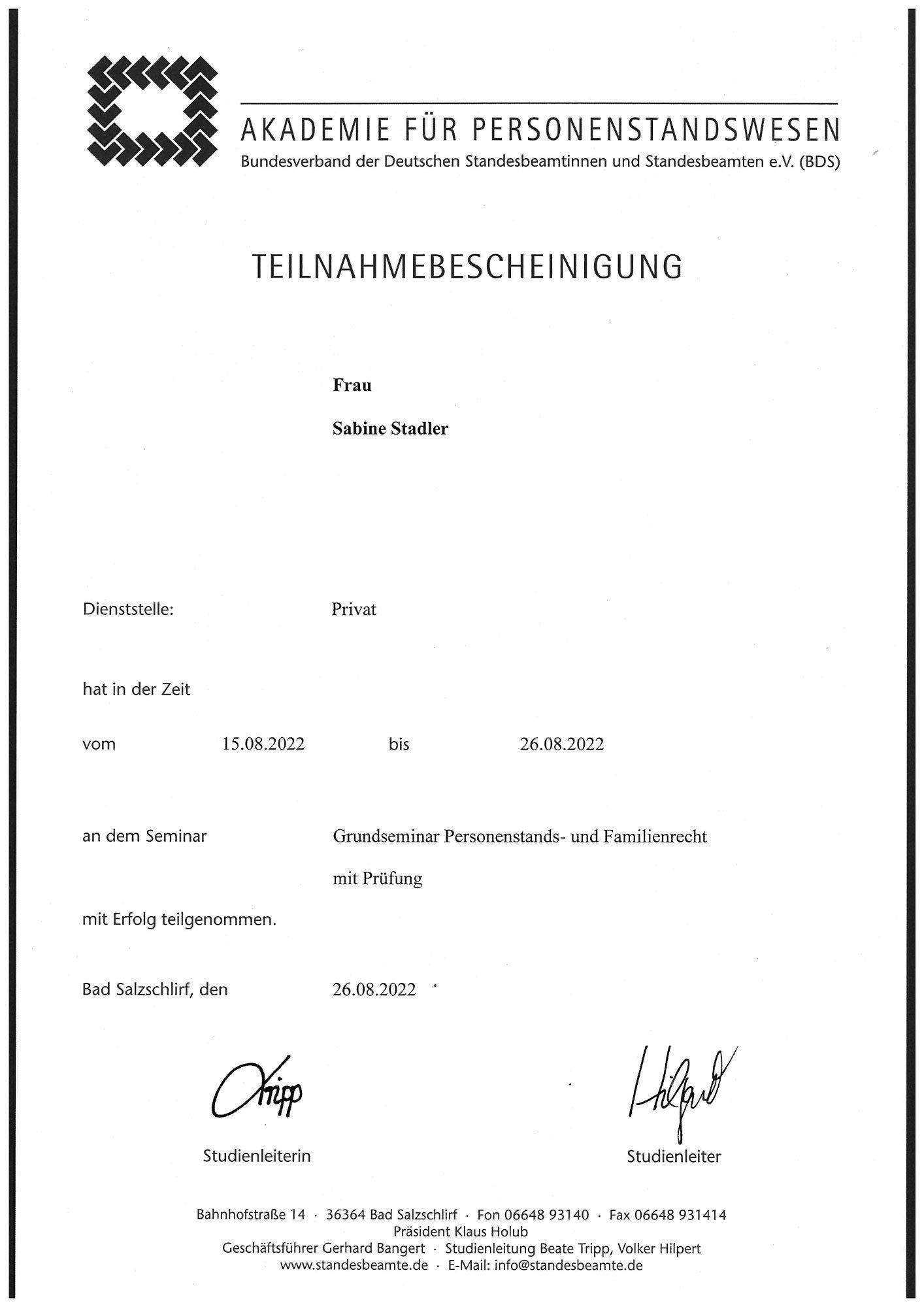 Personenstands- u. Familienrecht