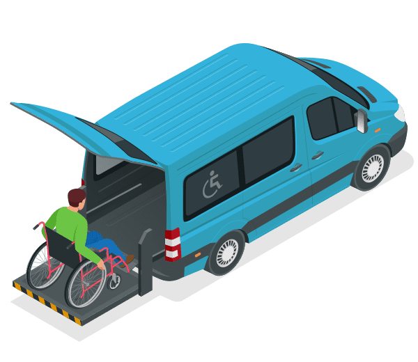 Dessin d'un véhicule TPMR