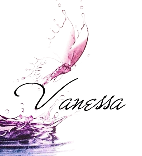El nombre vanessa está escrito sobre un fondo blanco.
